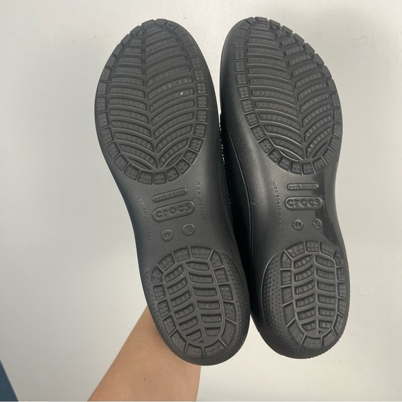 Crocs Lano Slip On Loafers Shoes Womens Sz 10 Flats Rubber Casual Professional - Picture 6 of 7